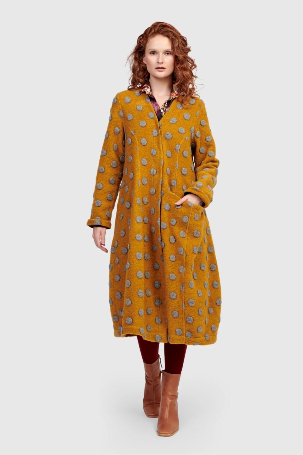 Alembika Lioness Cocoon Coat Flecks