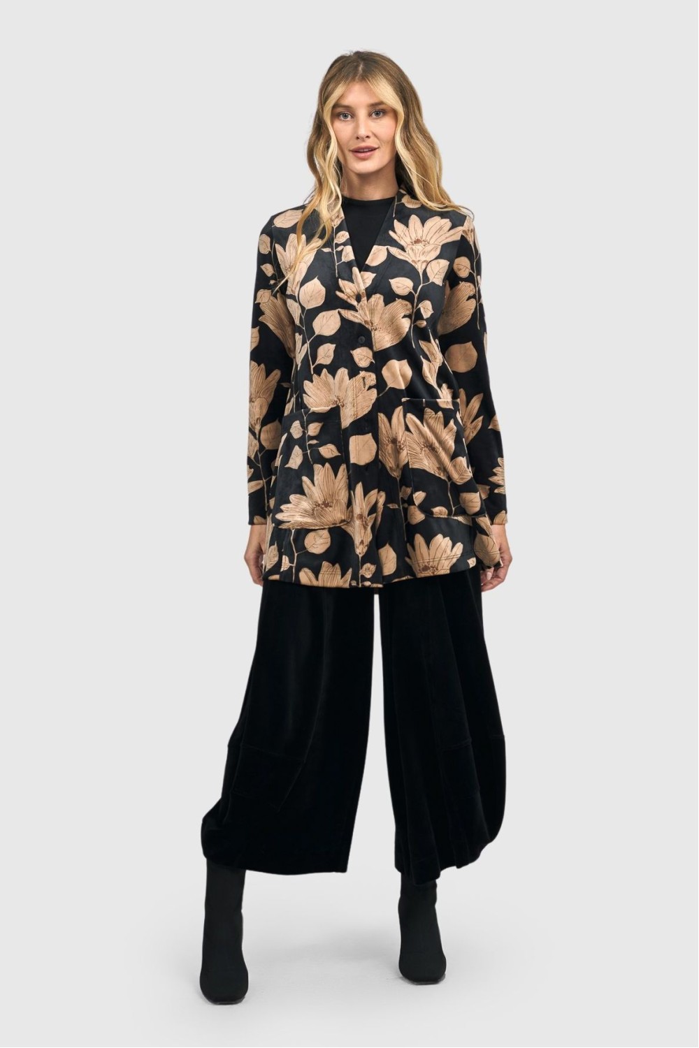 Alembika Oracle Velvet Punto Pants Black