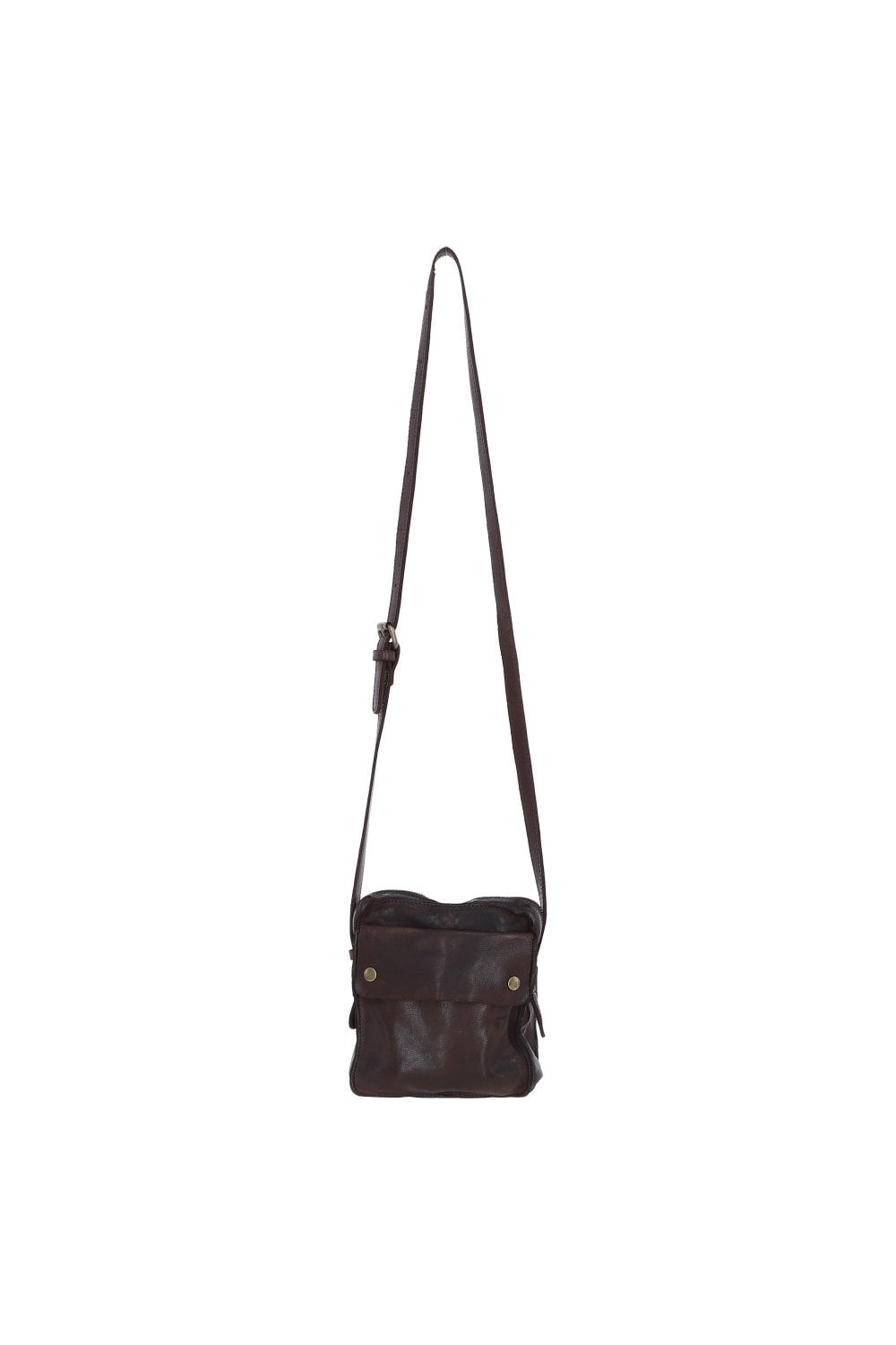 Ashwood Vintage Leather Cross Body Bag Brandy