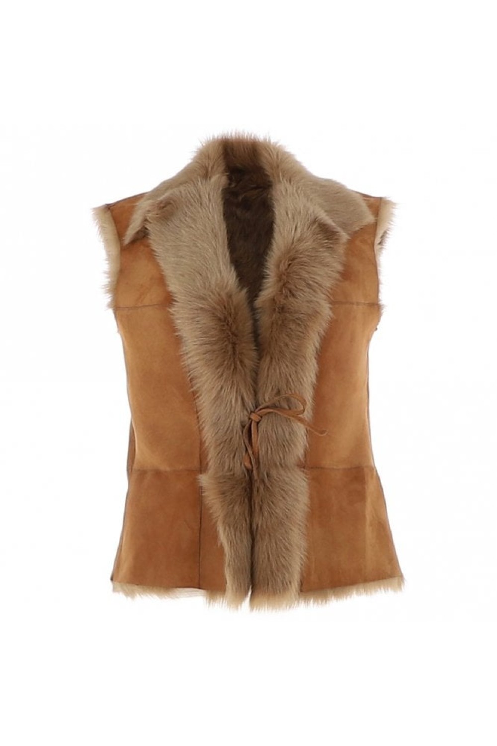 Ashwood Reversible Toscana Suede Leather Gilet Honey