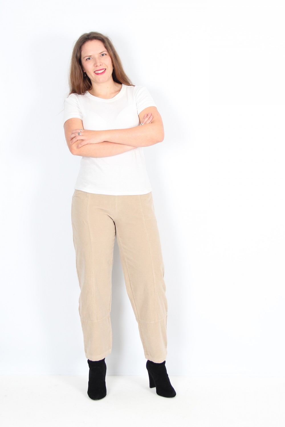 Sahara Black Trousers | Small | Wide Leg | High Rise Elastic Waist Straight  Leg | eBay