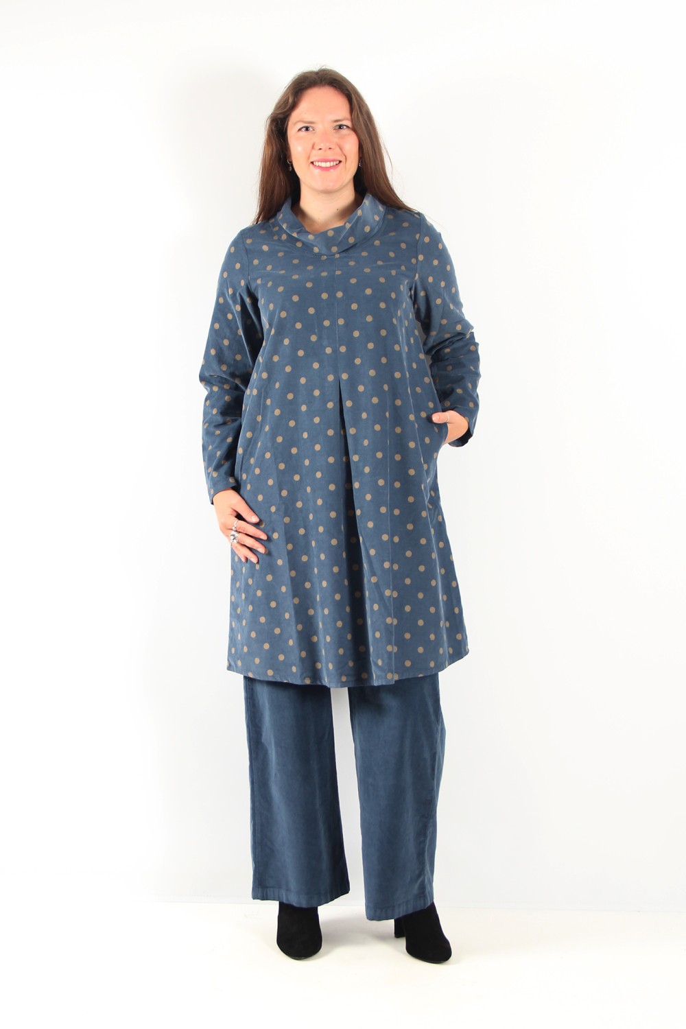 Polka dot tunic dress best sale