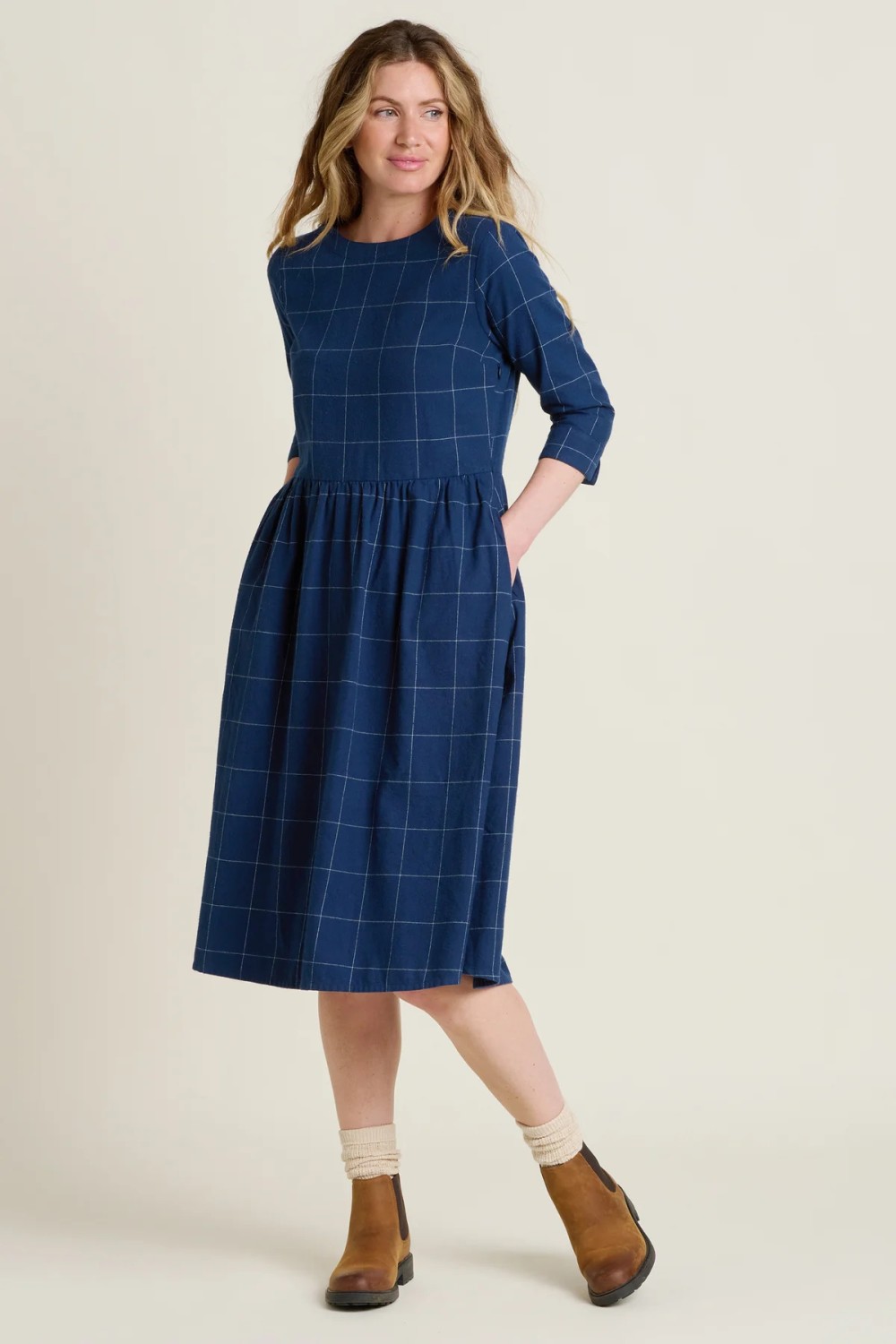 BRAKEBURN UPTON DRESS SOFT NAVY