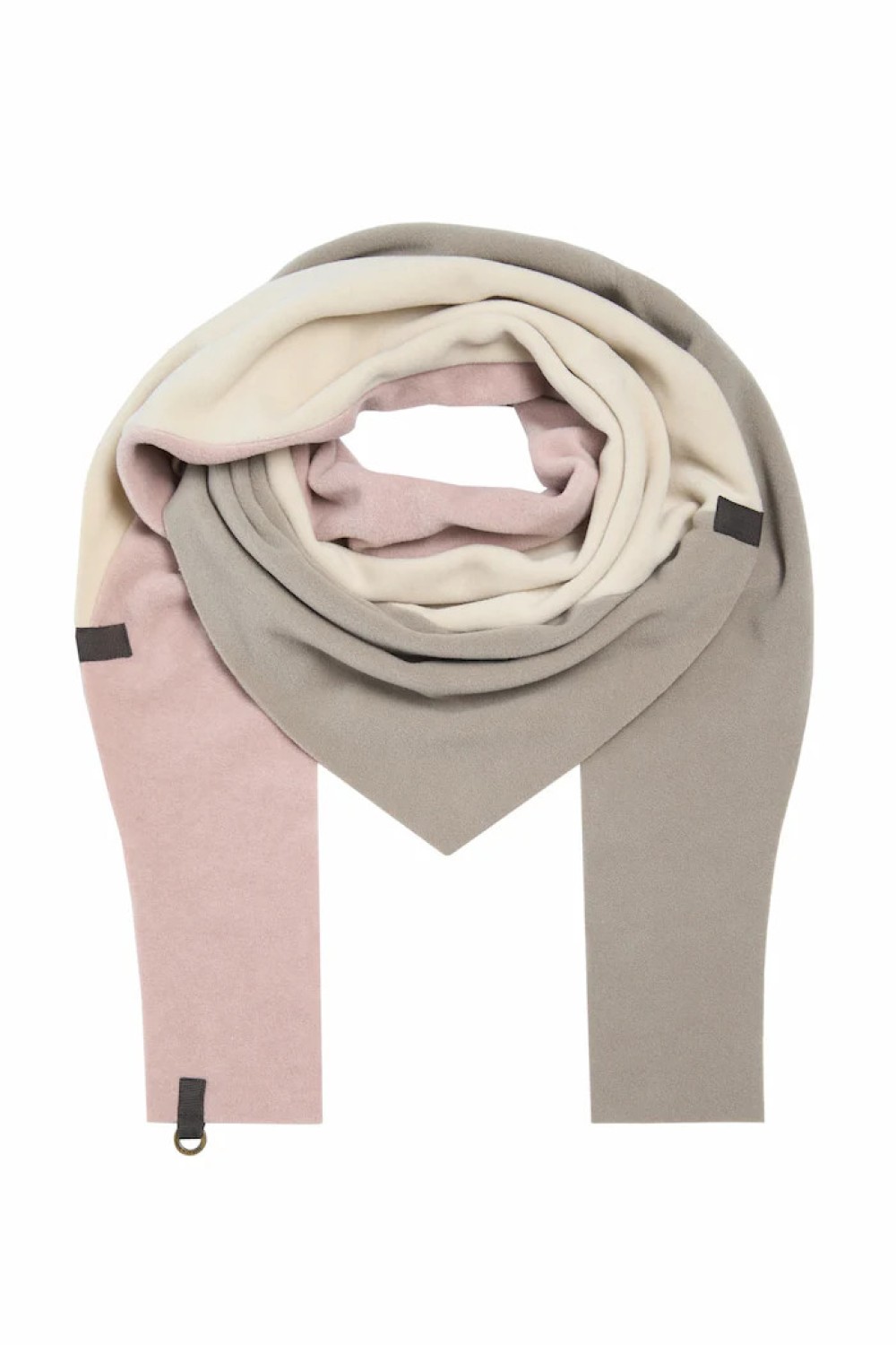 HENRIETTE STEFFENSEN TRIANGLE SCARF NO WASTE 4078NW ELEPHANT/KIT/NUDE