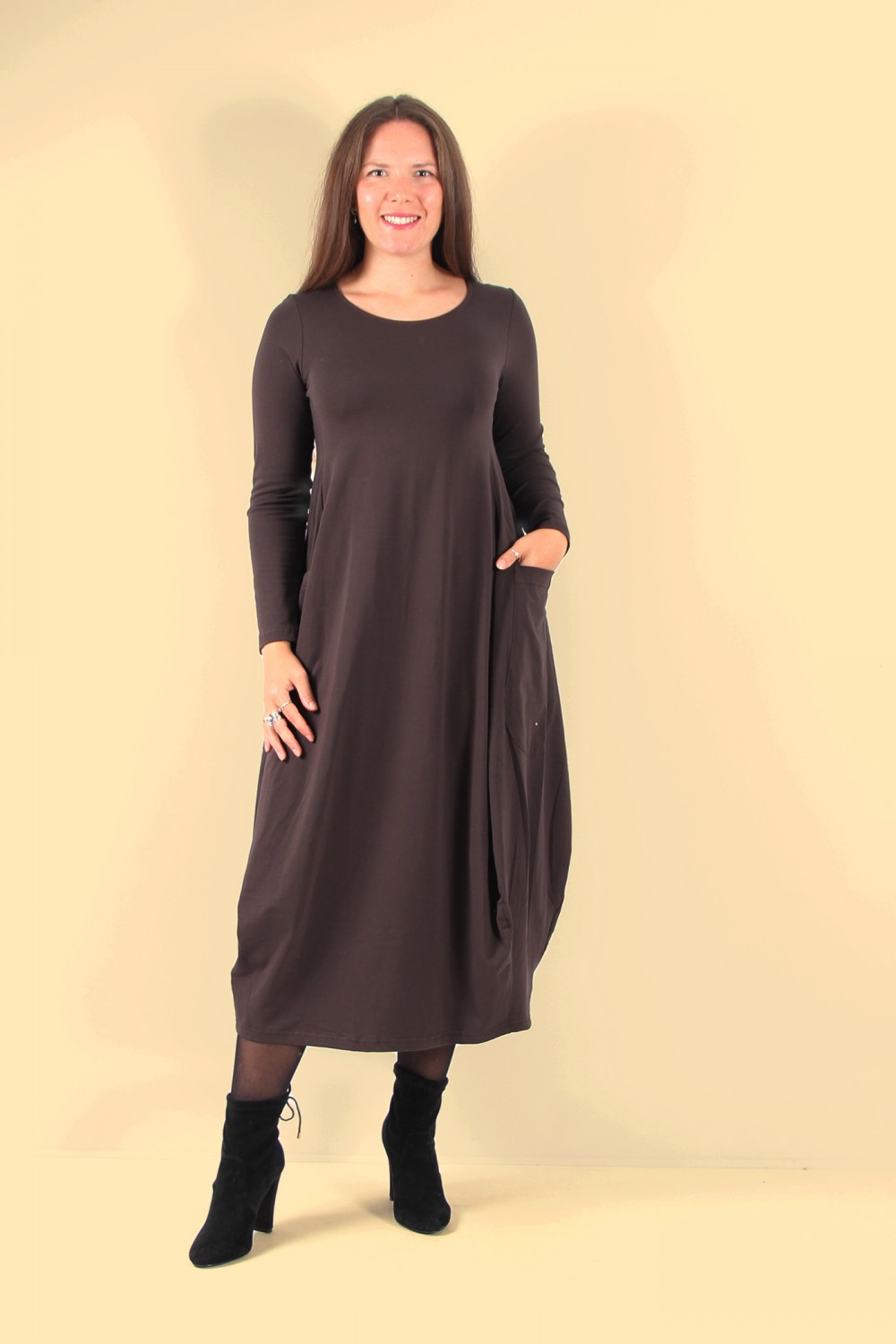 Mama B Tartufo Cotton Jersey Dress Moro