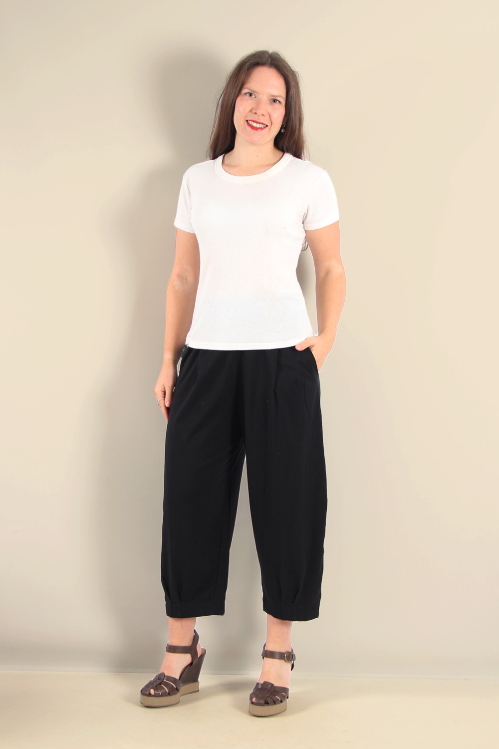 Mama B Bianco U Jersey Pant Nero