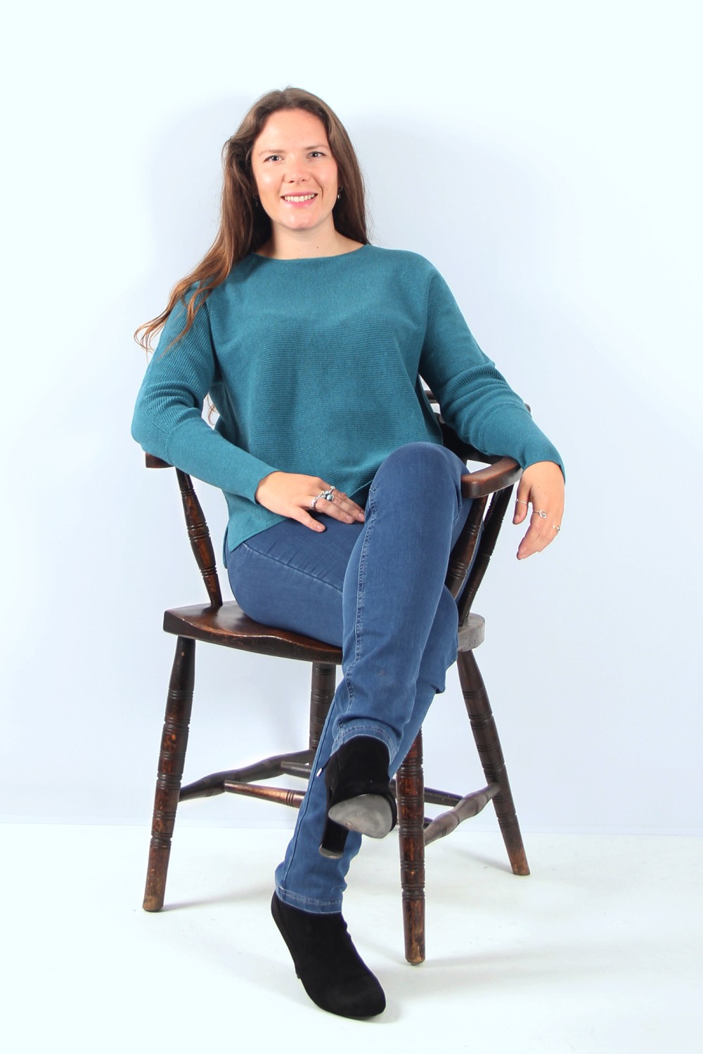 Mansted Neria Eco Cotton Jumper Dark Turquoise