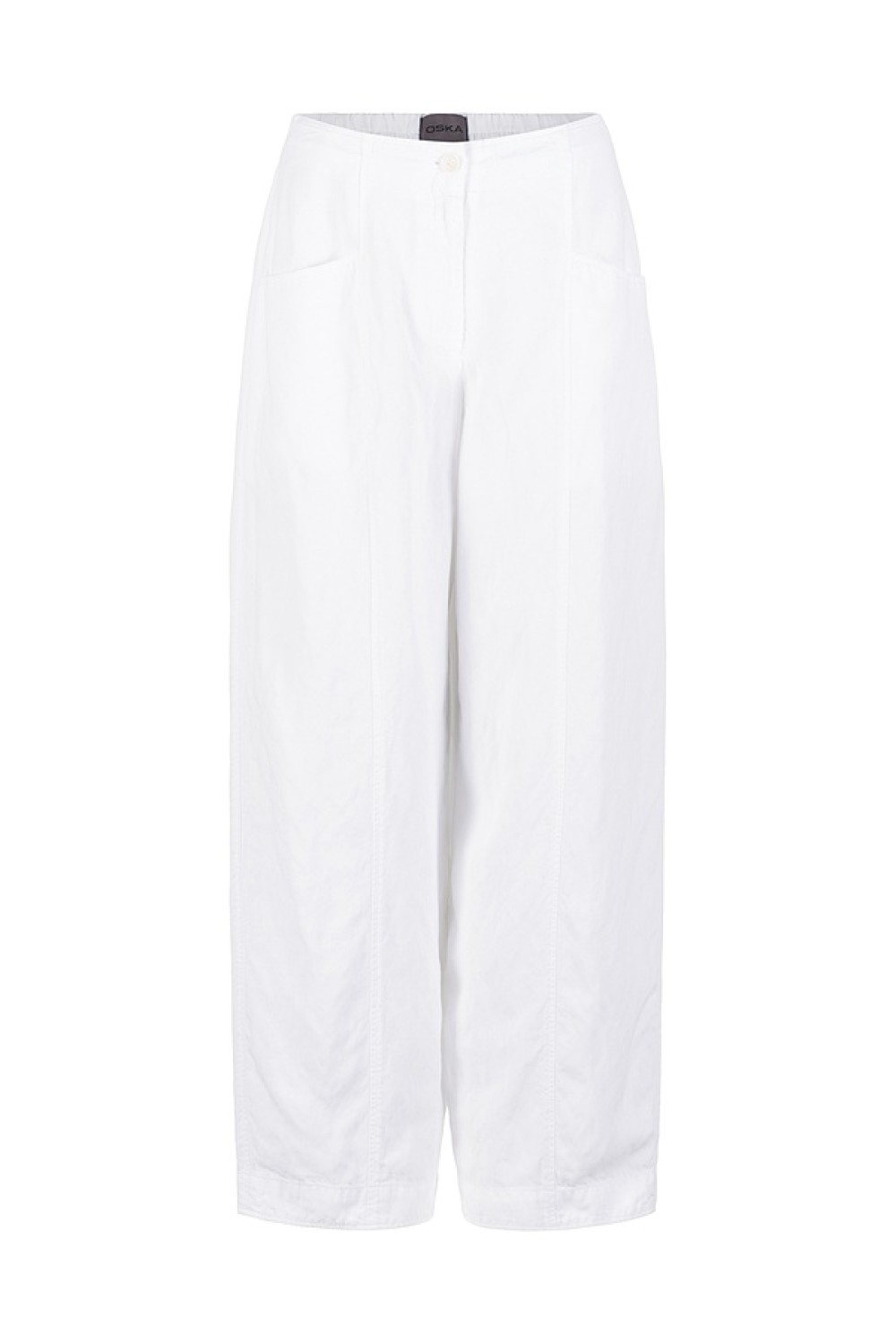 OSKA Trousers 533 Lyocell-Linen Blend Color: 100WHITE