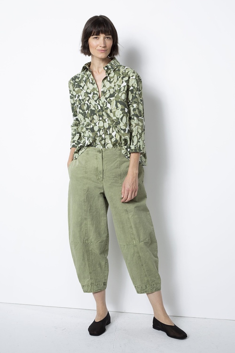 OSKA Trousers 534 Cotton Linen Twill Color: 722CALLA