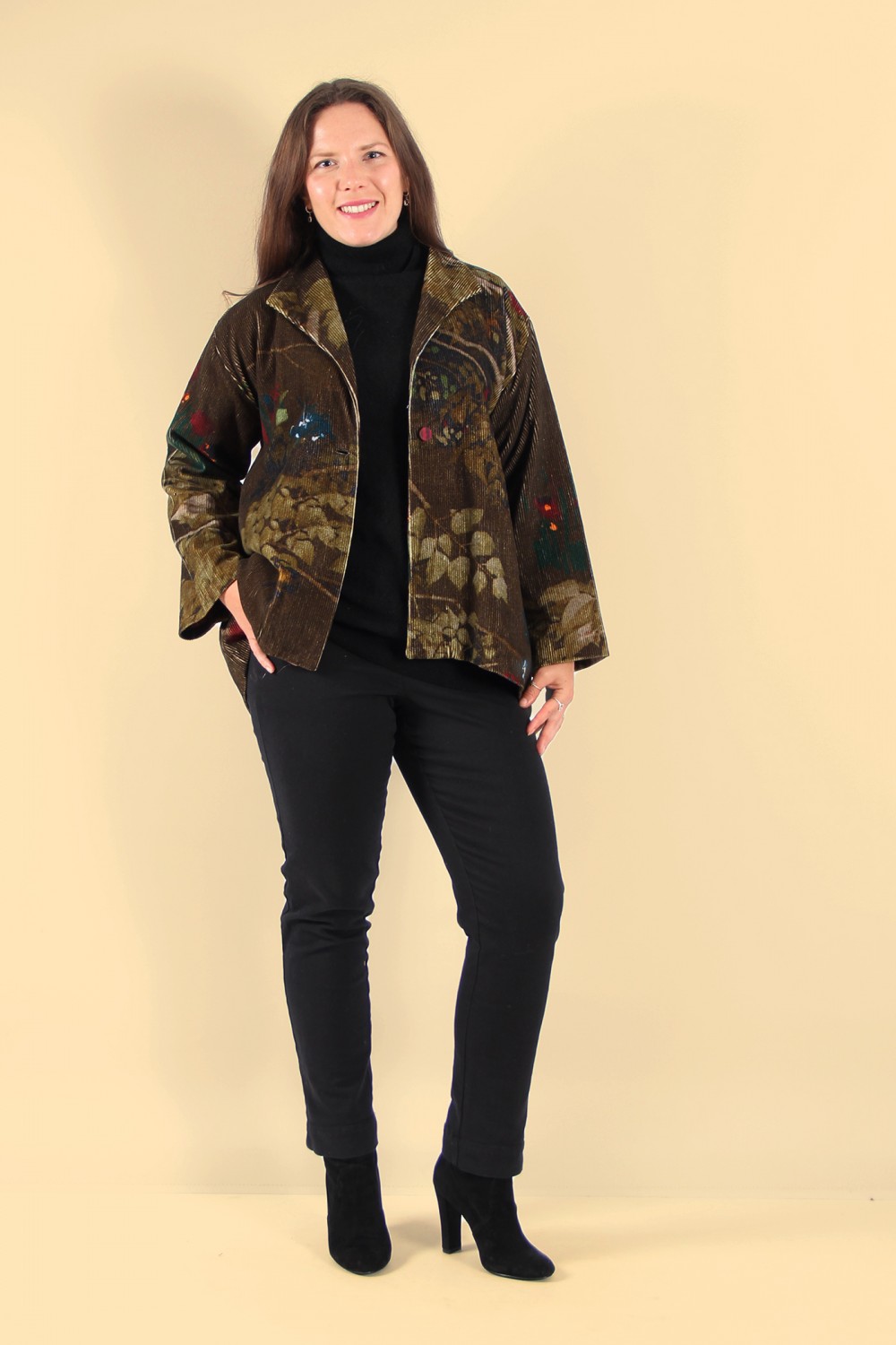 YAVI Cord Printed Jacket Vangogh