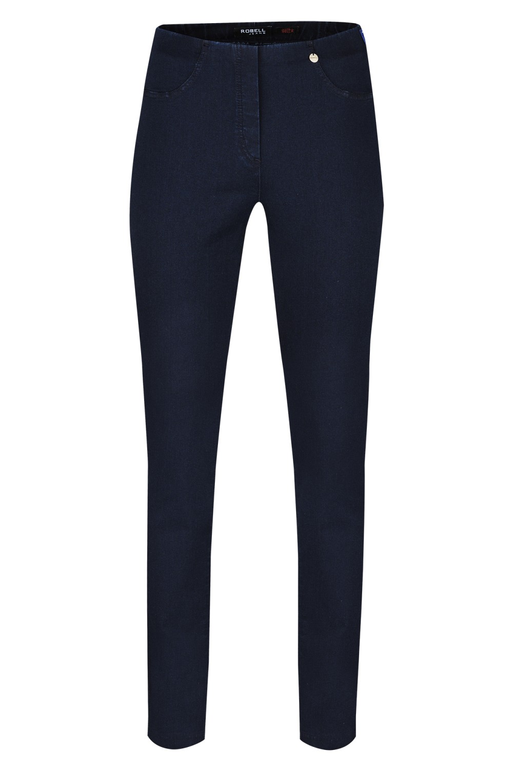 Robell Trousers Bella Jean Full Length Dark Navy Denim