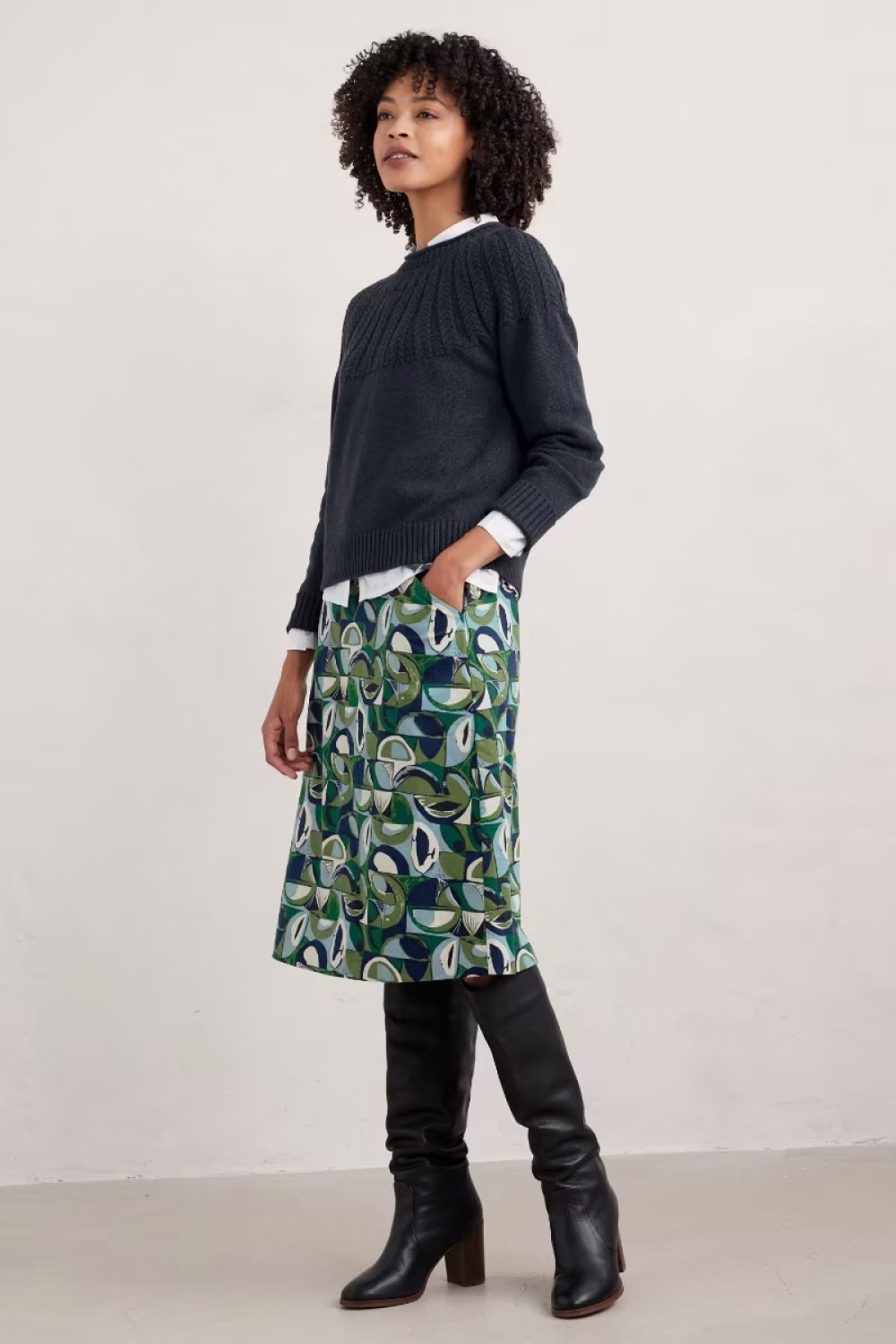 Seasalt Clothing Forest View Skirt Land Forms Cut Grass