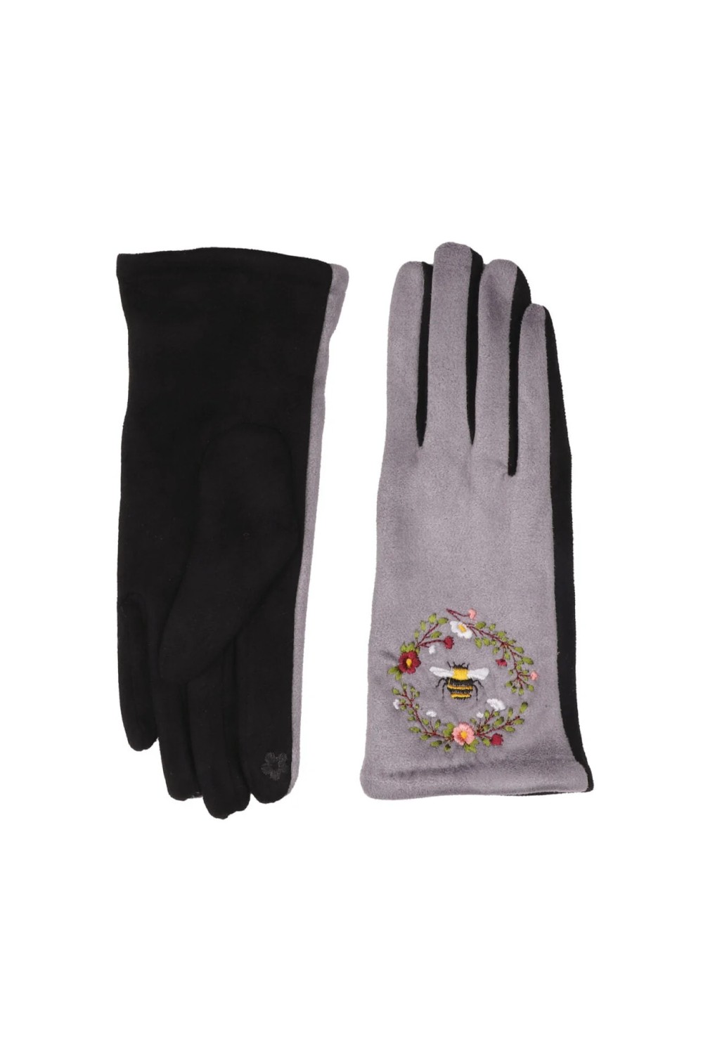 Zelly Two Tone Bee Glove Grey