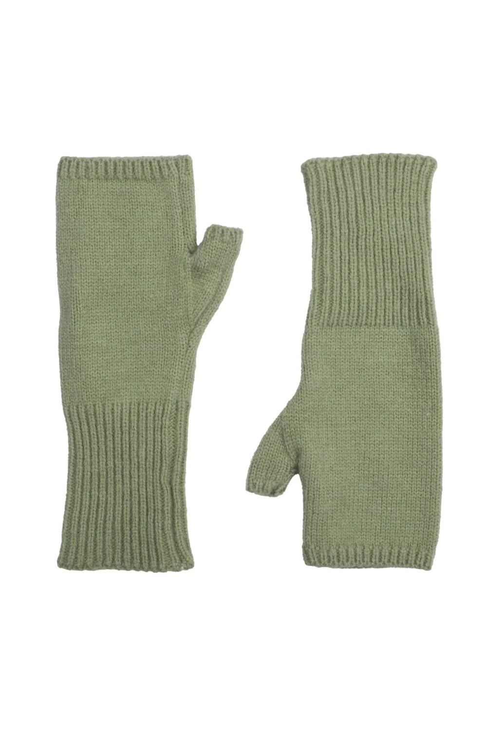 Zelly Fingerless Knitted Glove Green