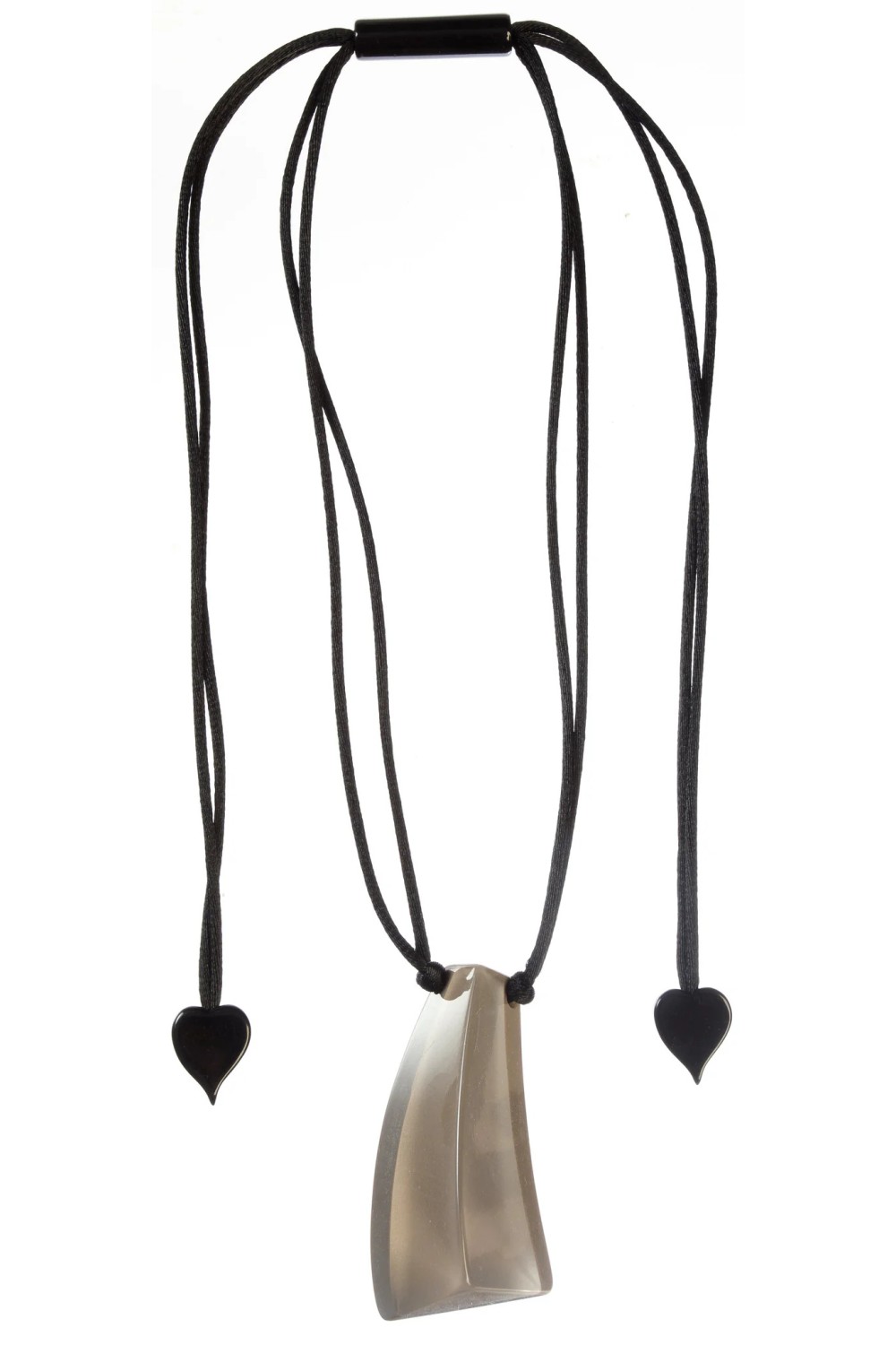 ZSISKA DESIGN EMOCION ADJUSTABLE CORD PENDANT GREY